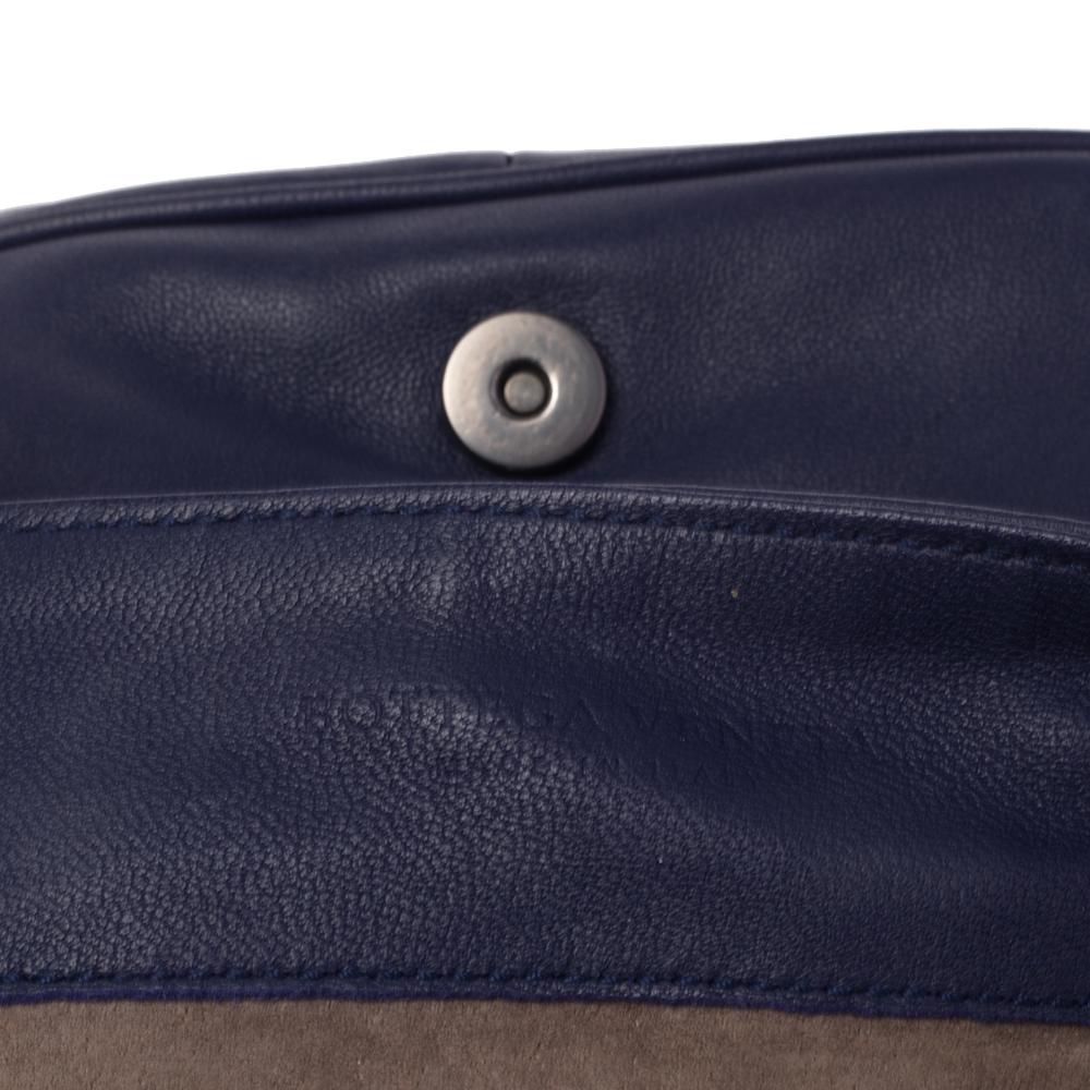 Bottega Veneta Blue Intrecciato Leather Crossbody Bag 5