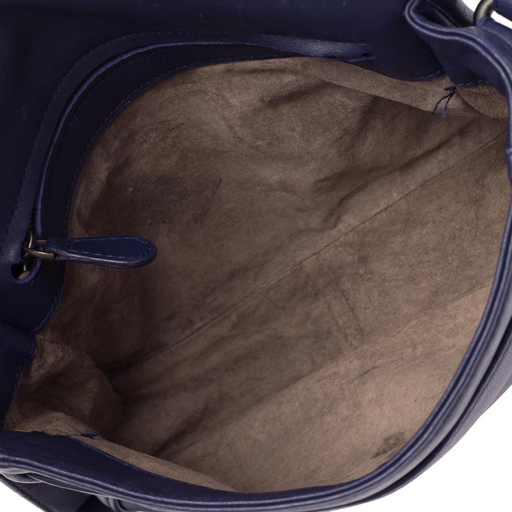 Bottega Veneta Blue Intrecciato Leather Crossbody Bag 4