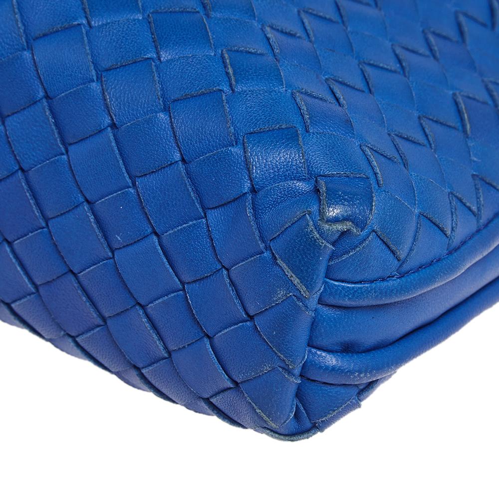 Bottega Veneta Blue Intrecciato Leather Nodini Crossbody Bag 1