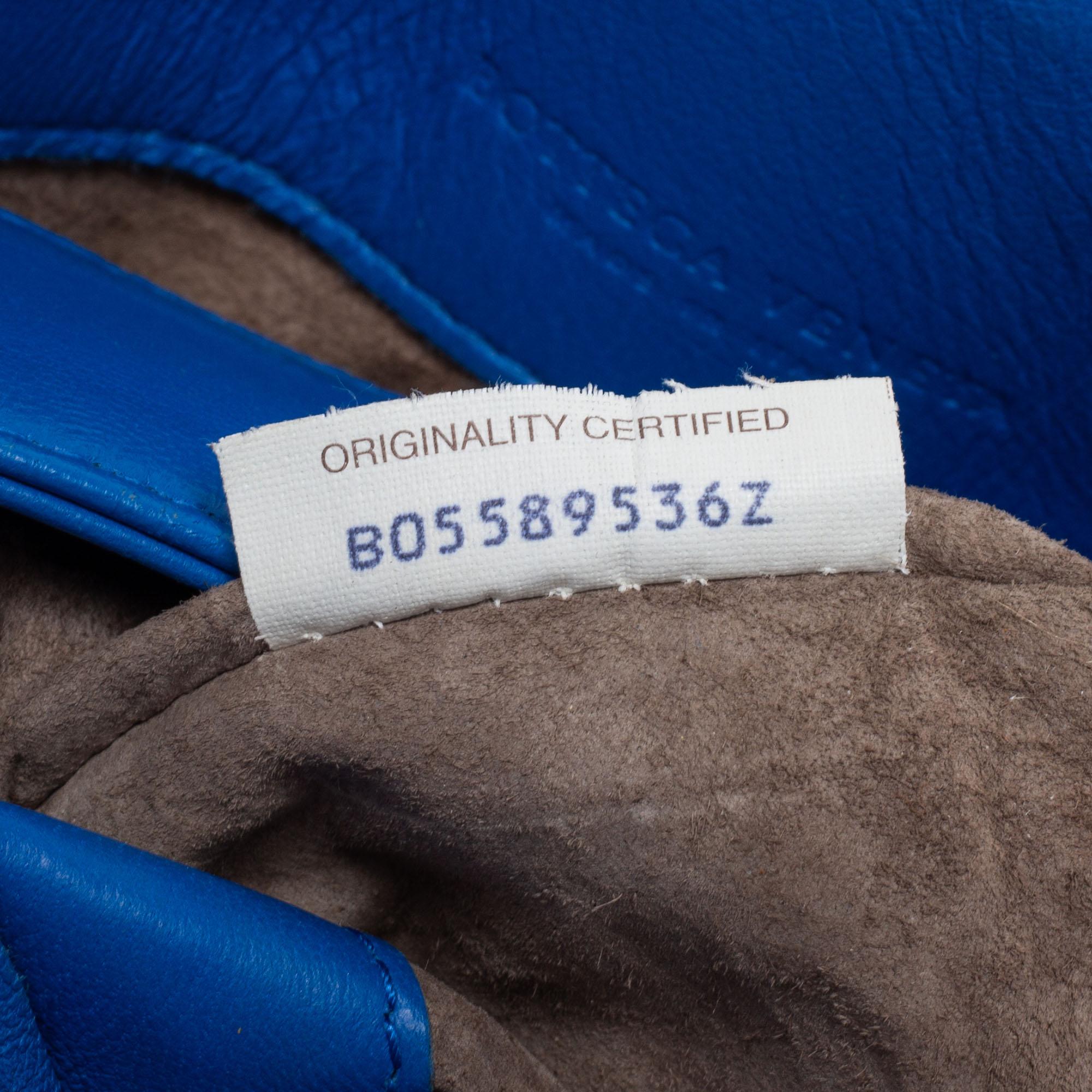 Bottega Veneta Blue Intrecciato Leather Olimpia Shoulder Bag 5