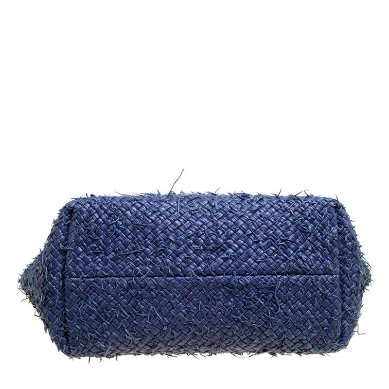 Bottega Veneta Blue Intrecciato Leather Oversized Limited Edition Cabat Tote 6