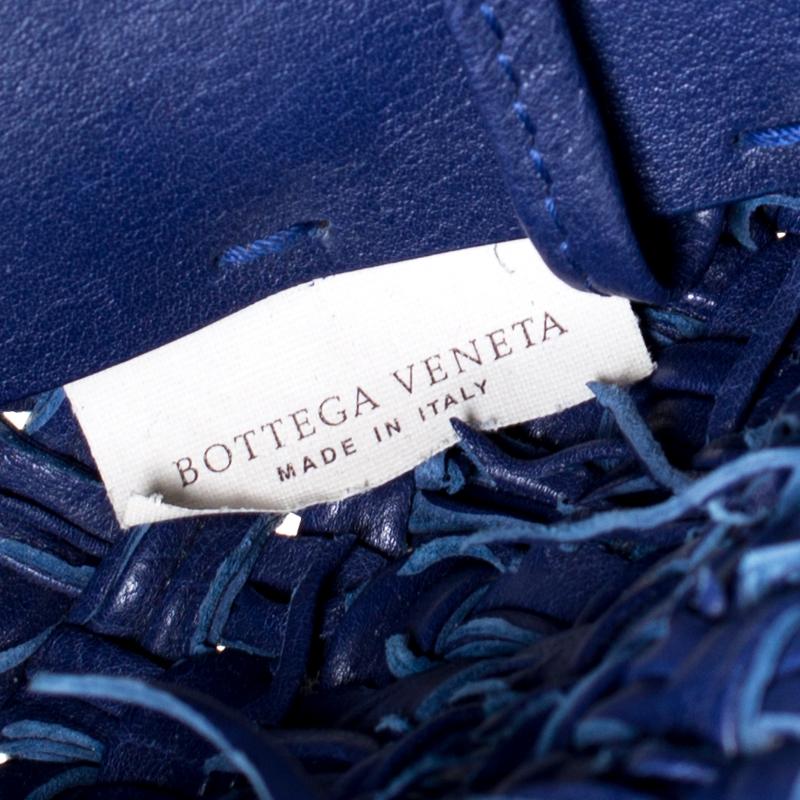 Bottega Veneta Blue Intrecciato Leather Oversized Limited Edition Cabat Tote 4