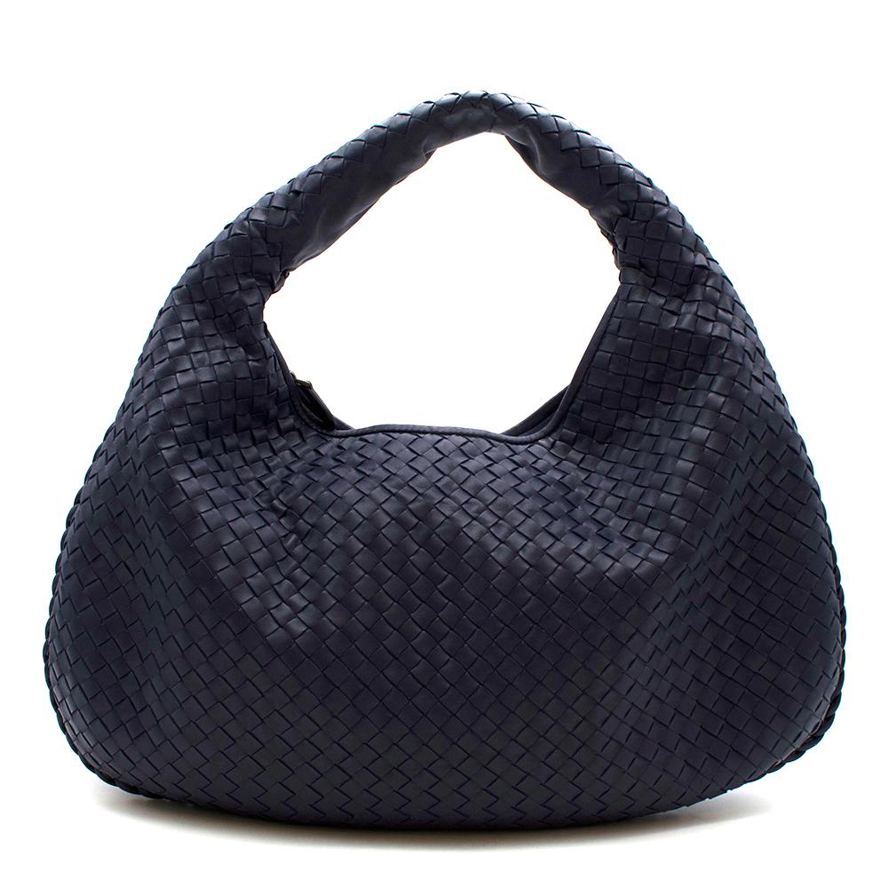 Women's or Men's Bottega Veneta Blue Intrecciato Medium Veneta Hobo Bag