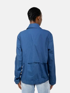 Bottega Veneta Blau Intrecciato Zip Jacke Größe 4XL