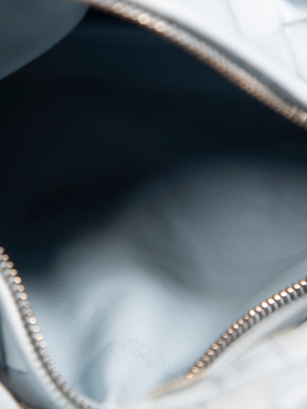 Bottega Veneta Blue Leather Intrecciato Mini Jodie 2