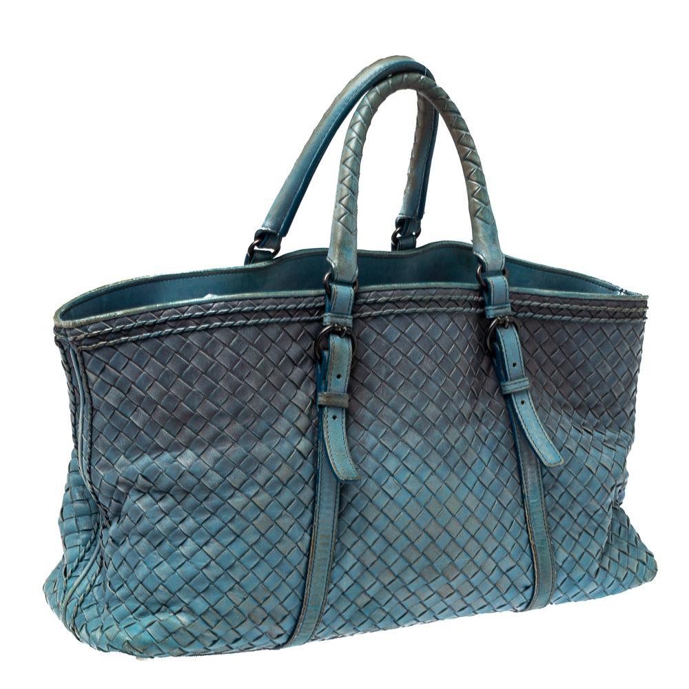 blue bottega bag