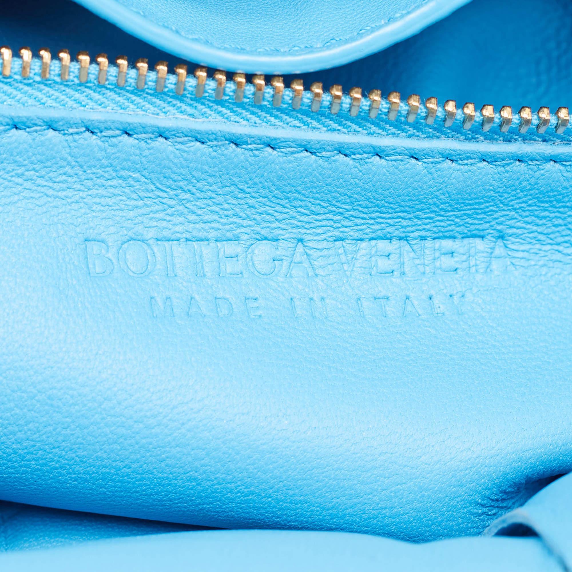 Bottega Veneta Blue Padded Leather Cassette Shoulder Bag 1