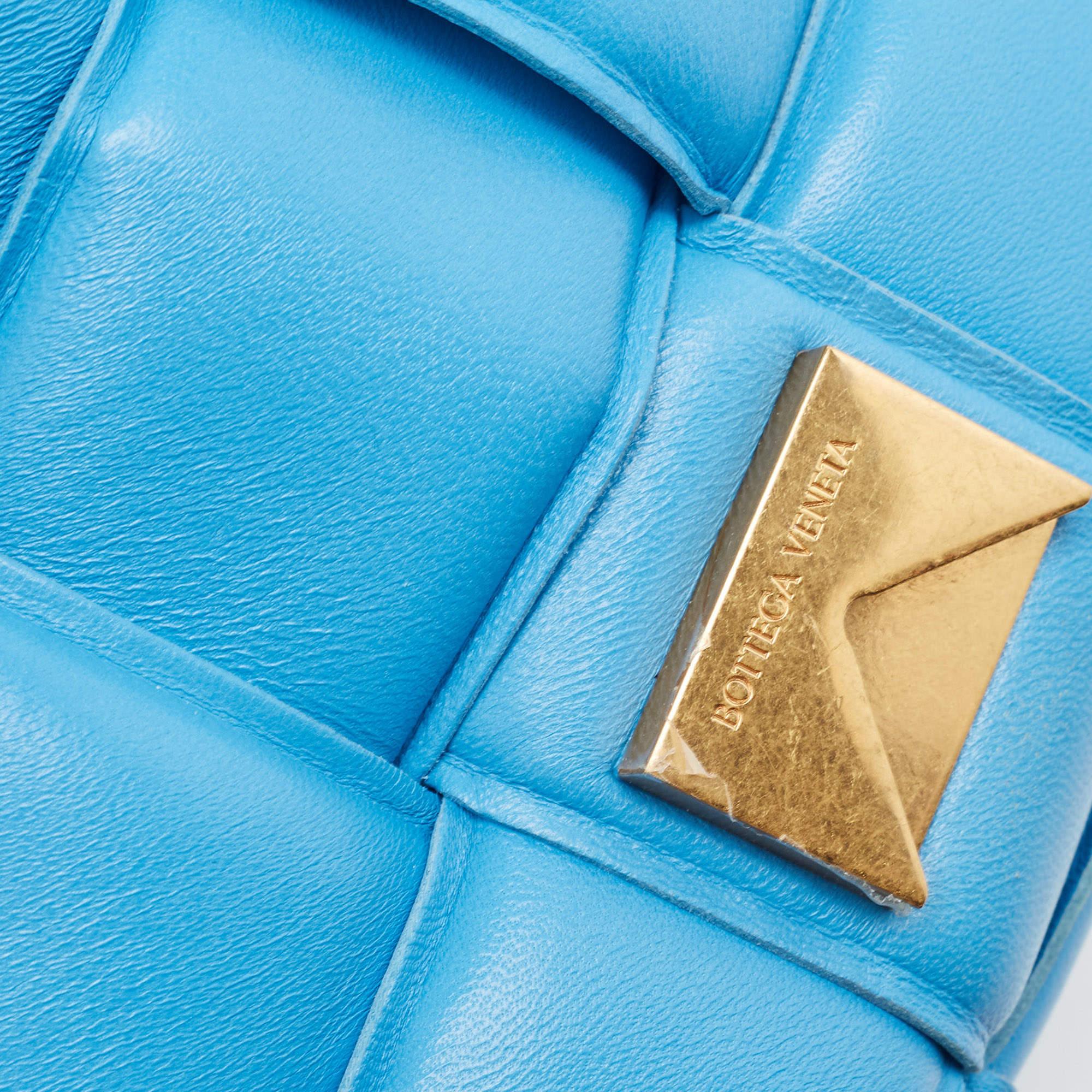 Bottega Veneta Blue Padded Leather Cassette Shoulder Bag 3