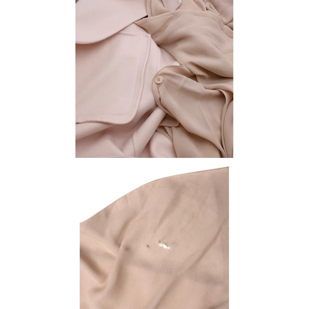 Bottega Veneta Blush Pink Cashmere Tie Waist Coat - Size US 0 - 2 3