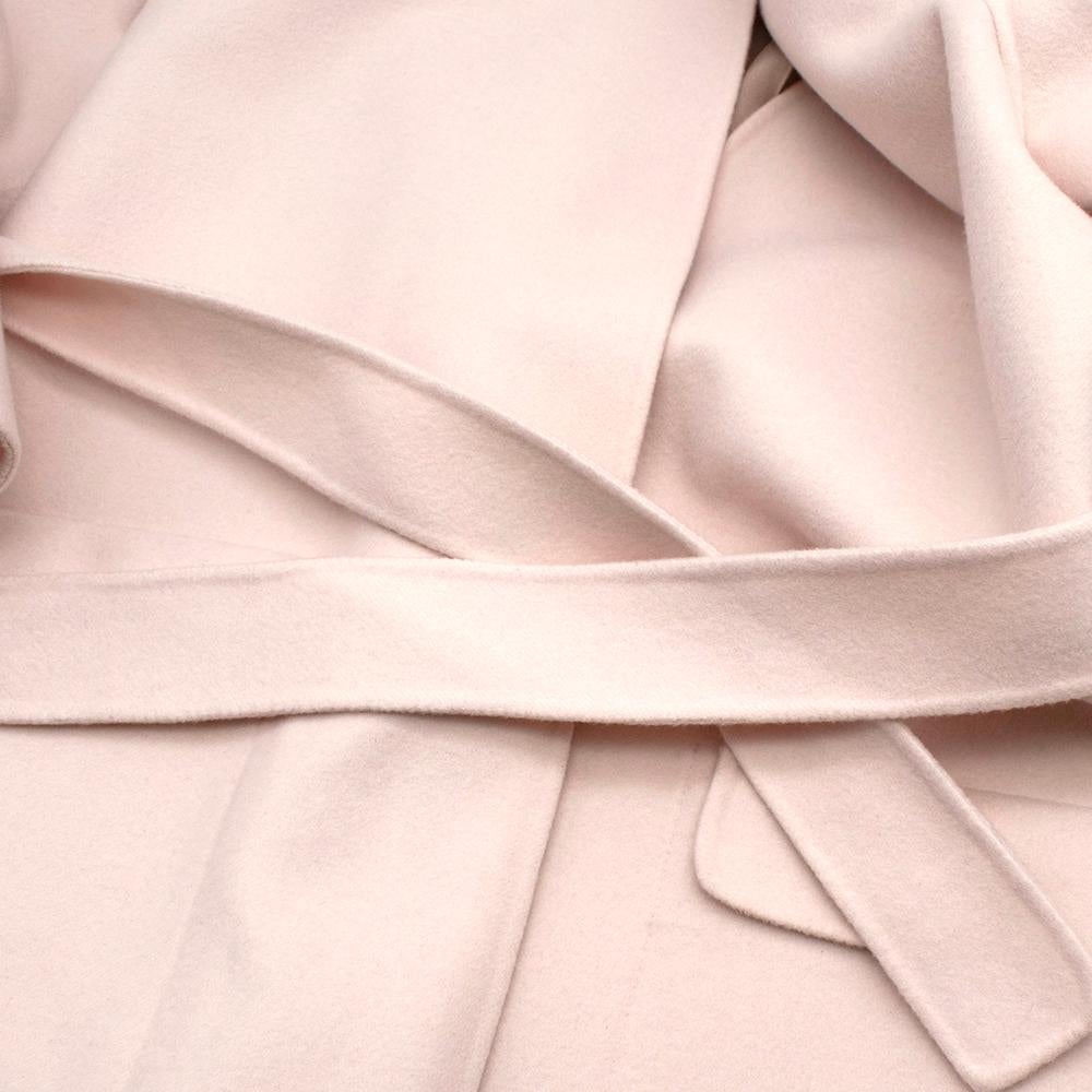 Women's or Men's Bottega Veneta Blush Pink Cashmere Tie Waist Coat - Size US 0 - 2