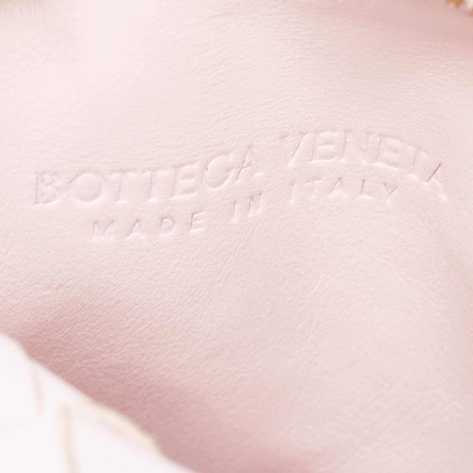 Bottega Veneta Blush Pink Intrecciato Leather Mini Jodie Hobo 8