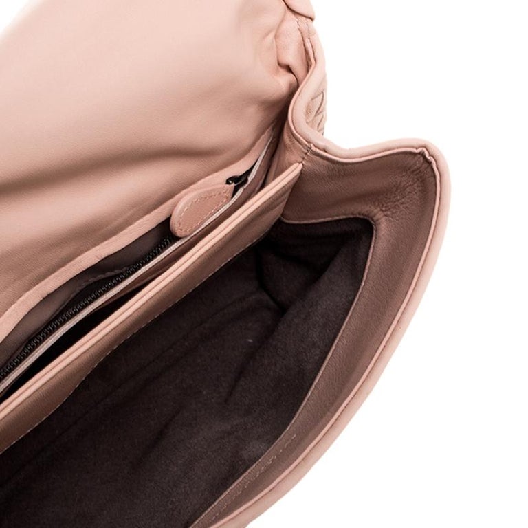 Bottega Veneta Blush Pink Intrecciato Leather Olimpia Top Handle Bag ...