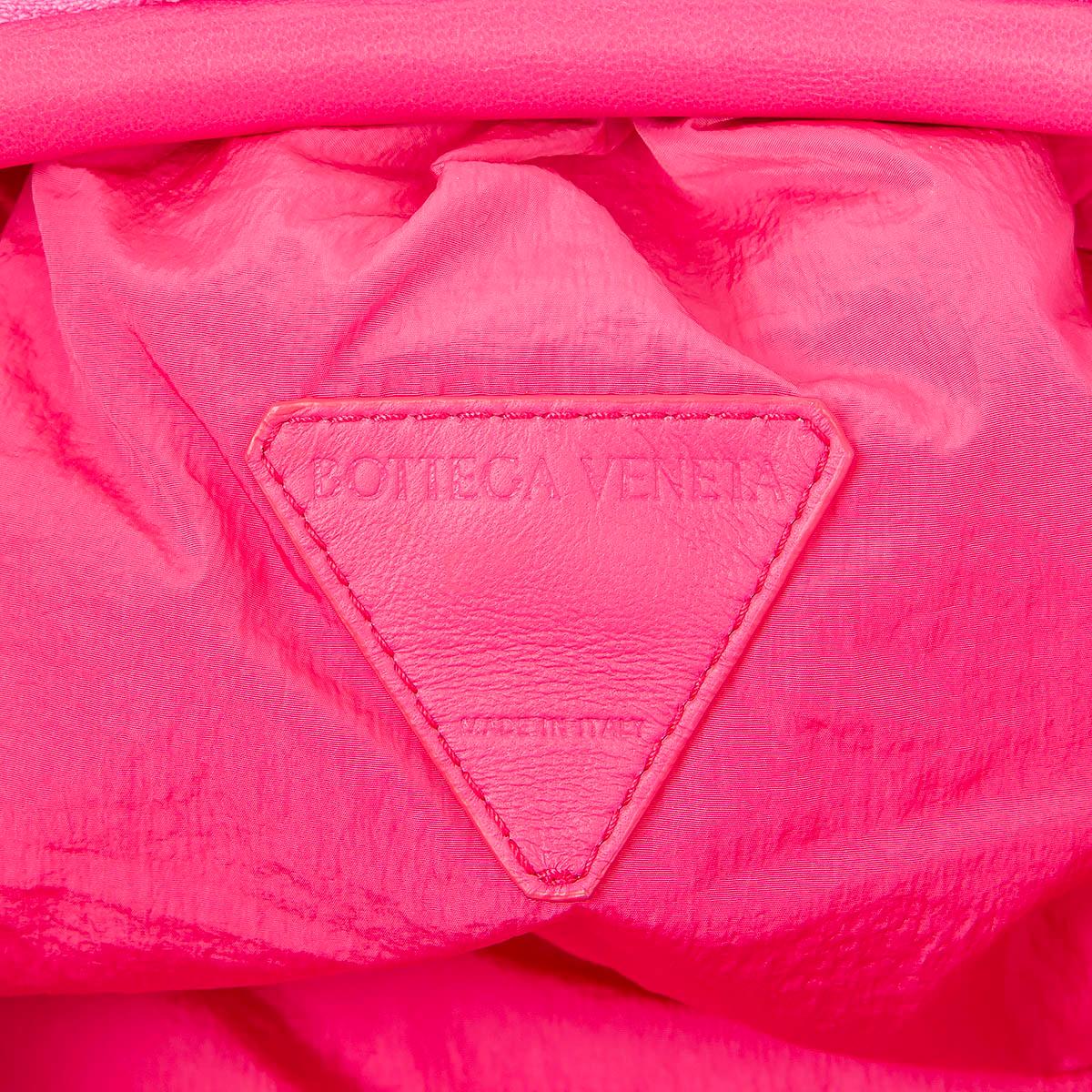 Pink BOTTEGA VENETA Bonbon pink POUCH Clutch Bag Intrecciato Terry Jacquard