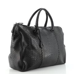 Bottega Veneta Boston Bag Python Large
