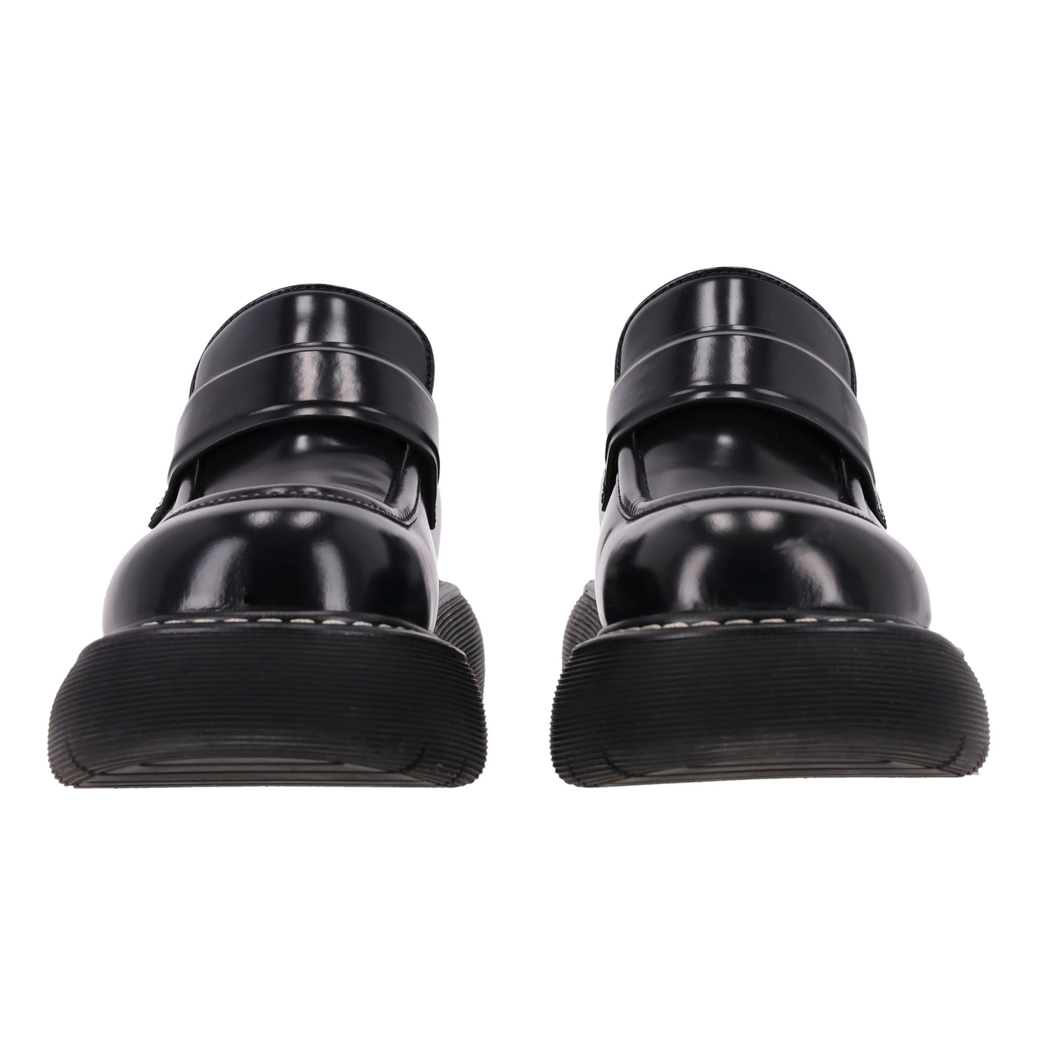 Black Bottega Veneta Bounce Leather Loafers