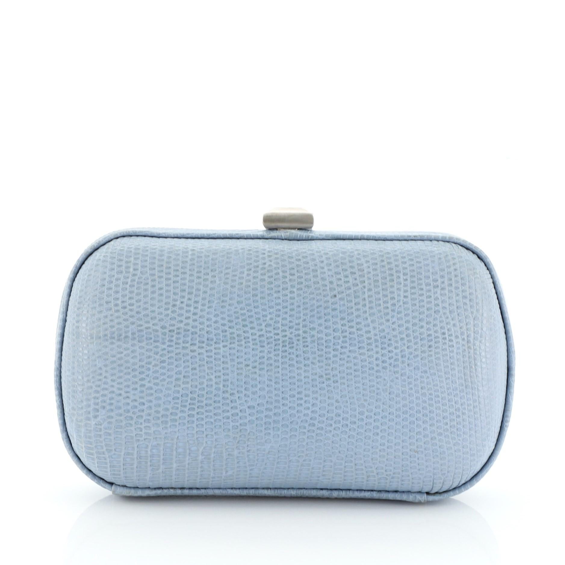 Bottega Veneta Box Clutch Lizard Small For Sale at 1stdibs