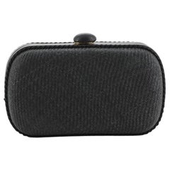 Bottega Veneta Box Clutch Raffia with Leather