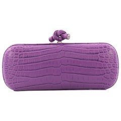 Bottega Veneta Box Knot Clutch Crocodile Long