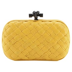 Bottega Veneta Knot Minaudiere Clutch in Yellow