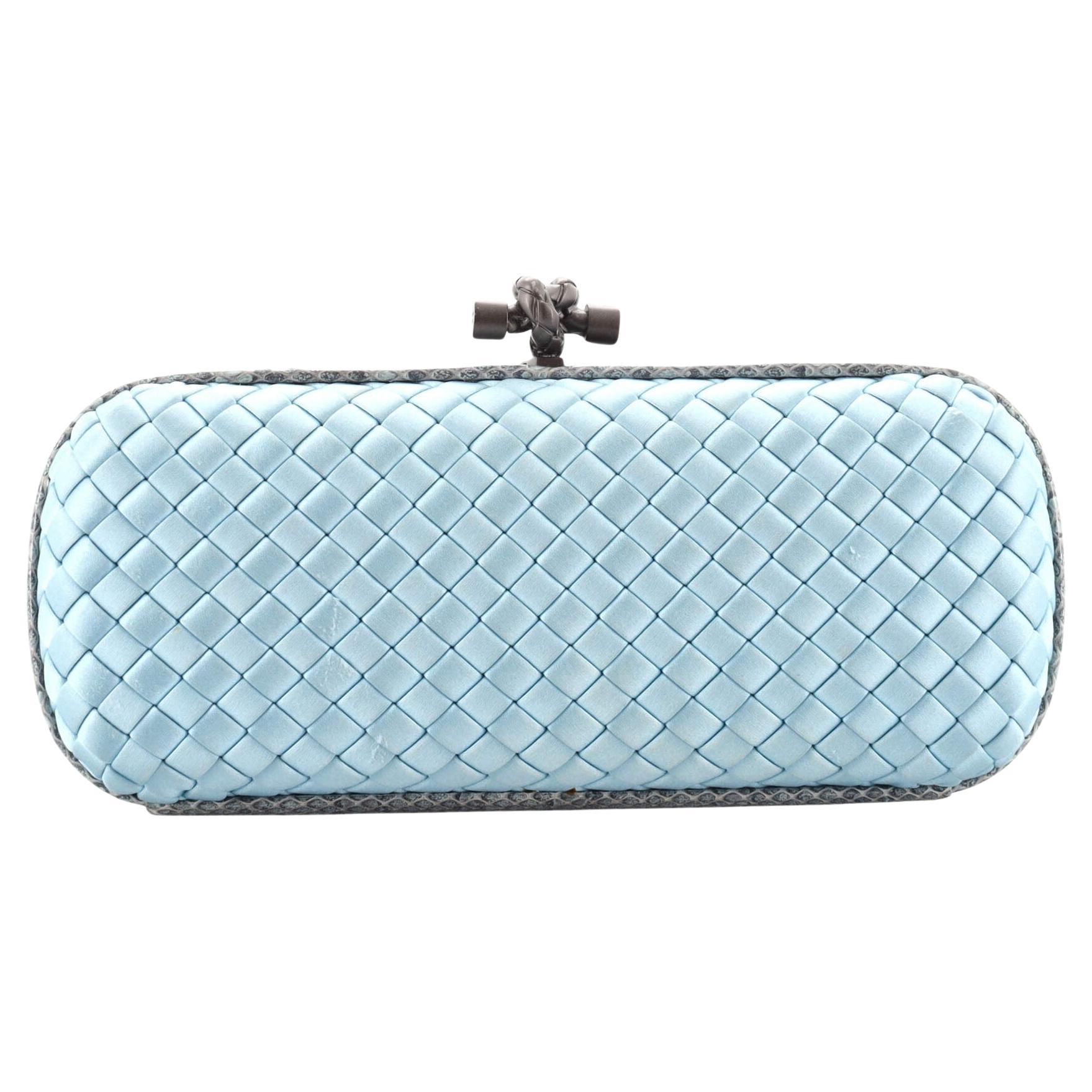 Bottega Veneta Box Knot Clutch Intrecciato Satin Long