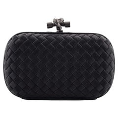 Bottega Veneta Box Knot Clutch Intrecciato Satin Small