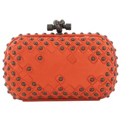 Bottega Veneta Box Knot Clutch Studded Intrecciato Nappa Small
