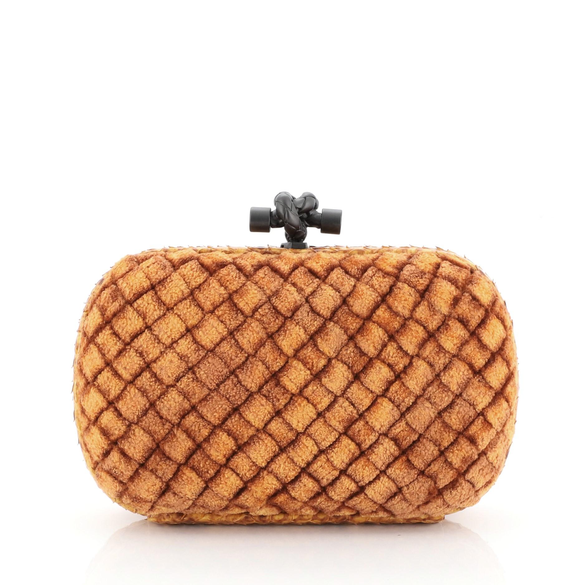 bottega veneta snakeskin clutch