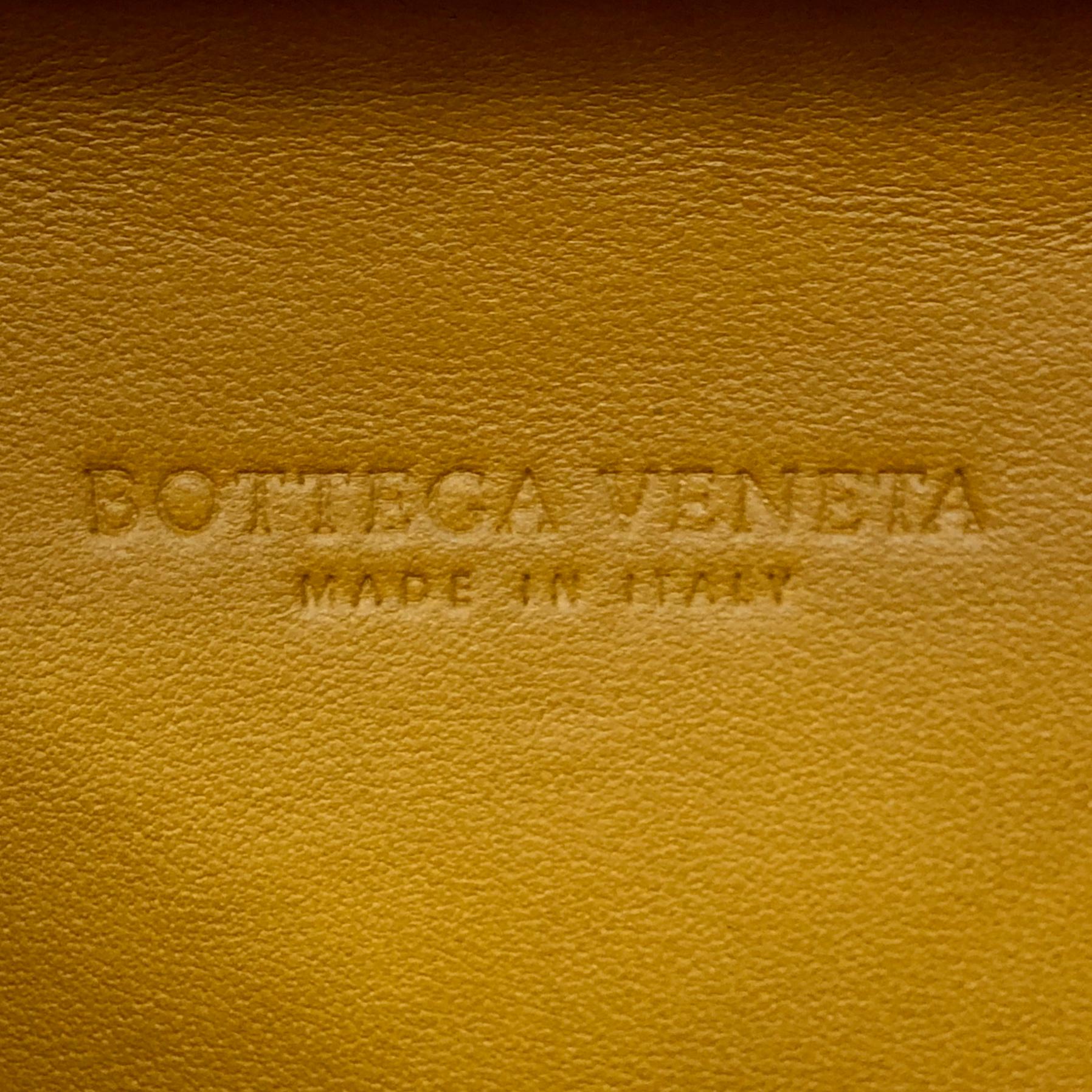 Orange Bottega Veneta Box Knot Clutch Velvet with Snakeskin Small