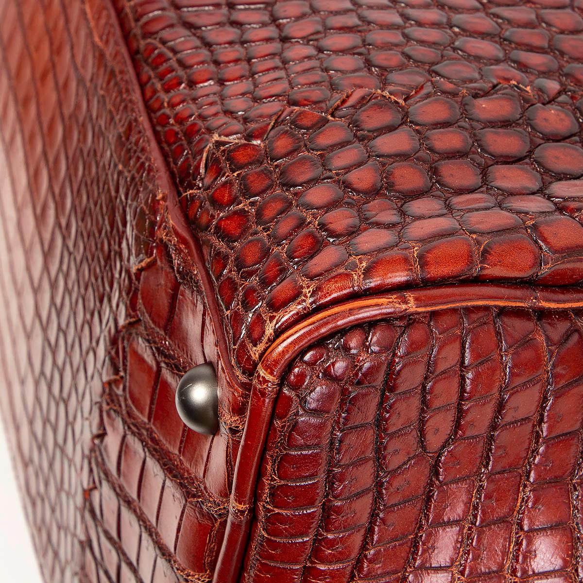 BOTTEGA VENETA brick red COCCO GLACE FLANNEL Bag For Sale 3