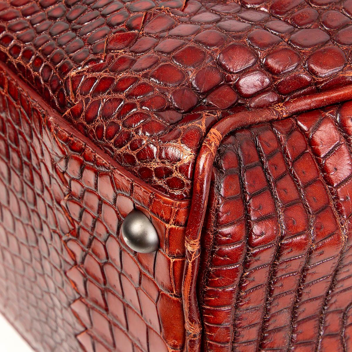BOTTEGA VENETA brick red COCCO GLACE FLANNEL Bag For Sale 1