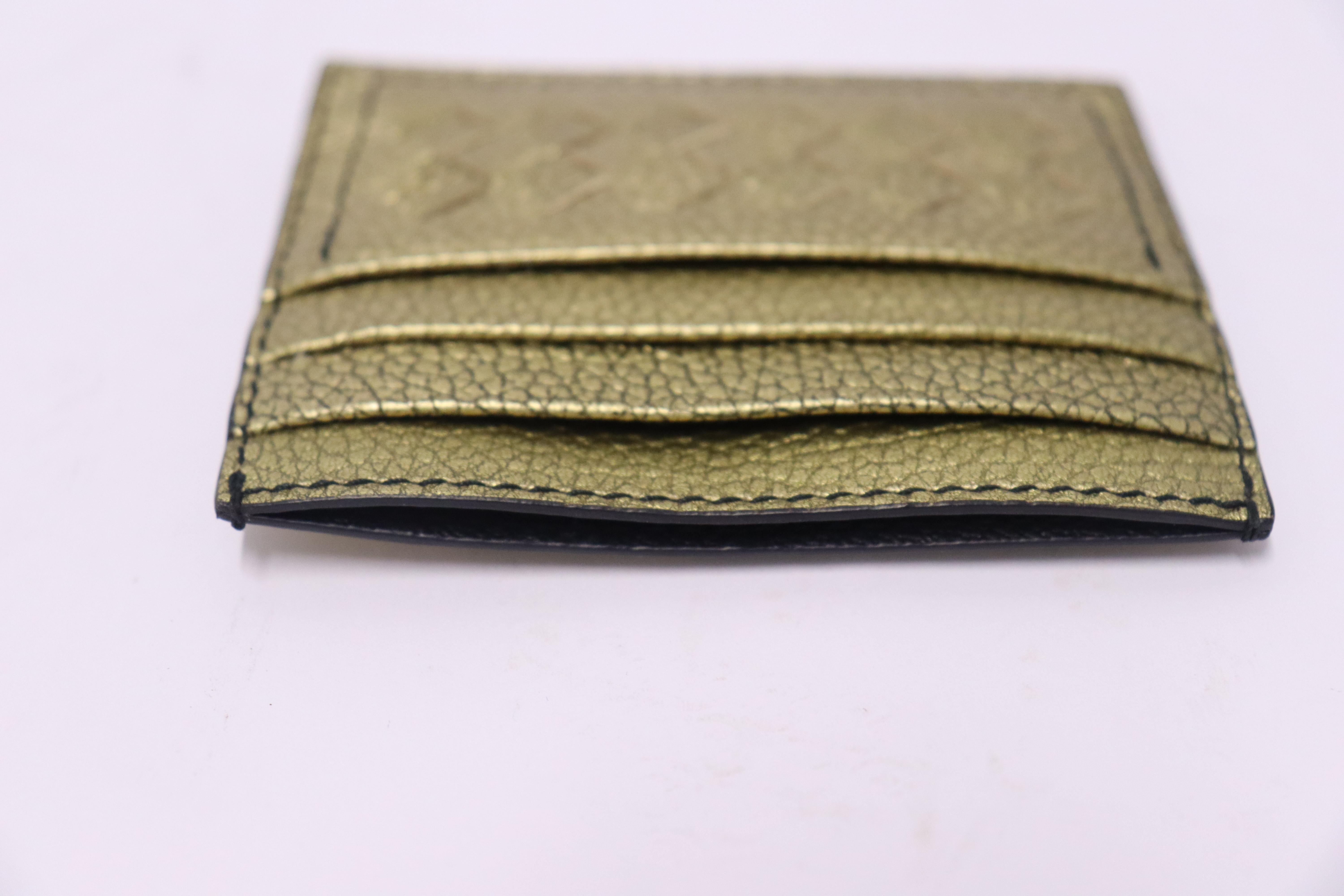 Bottega Veneta Bronze Intrecciato Leather Card Holder For Sale 2
