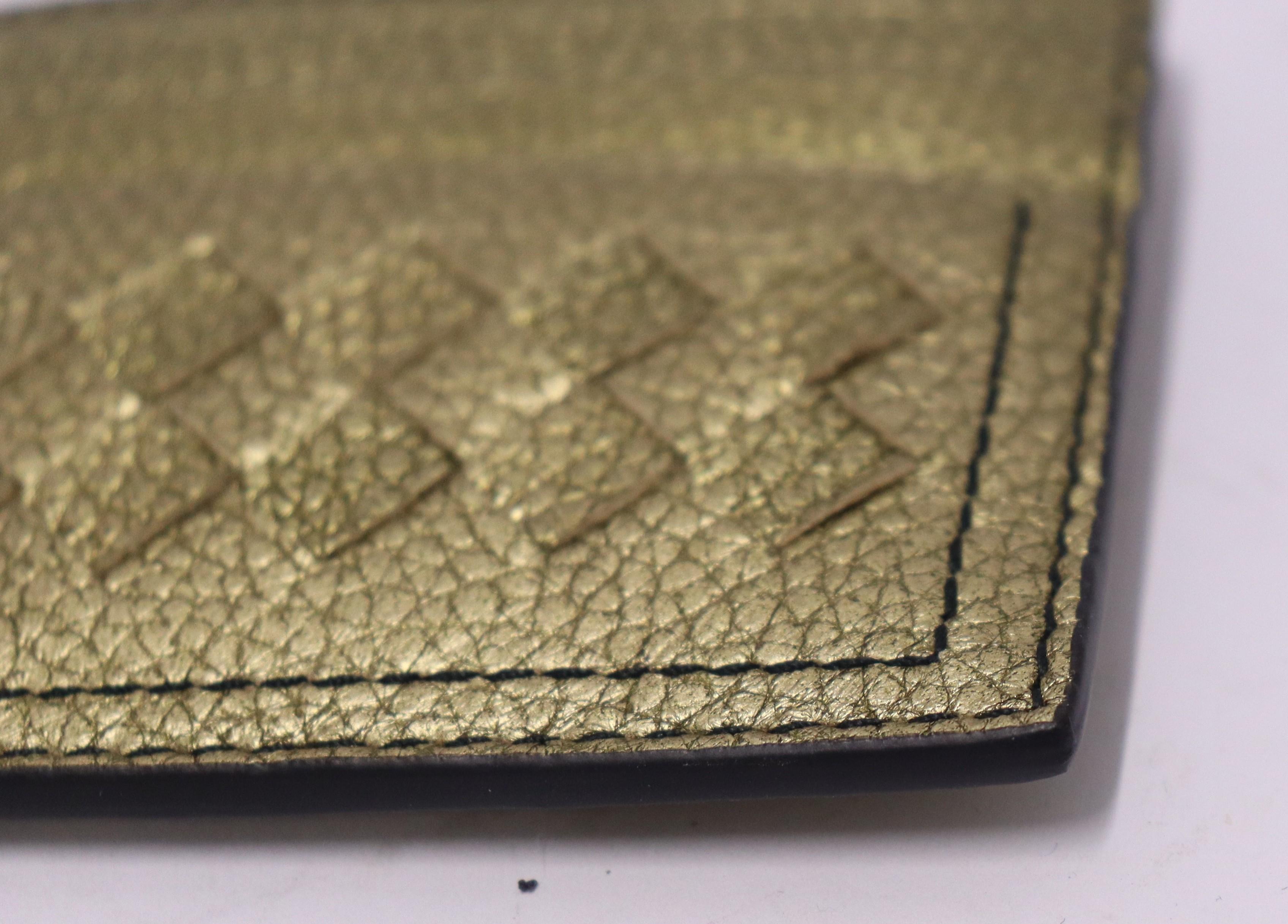 Bottega Veneta Bronze Intrecciato Leather Card Holder 4