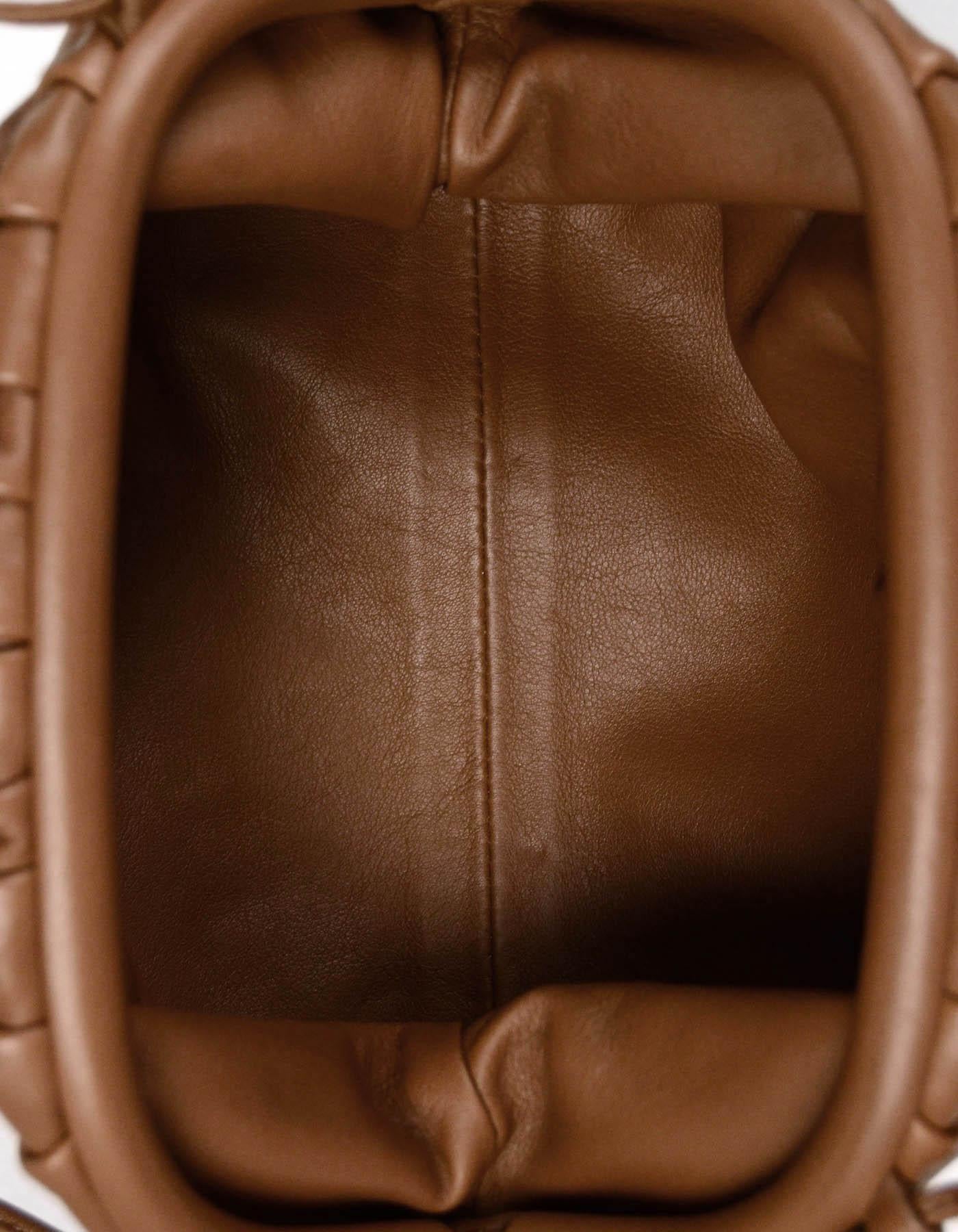 Bottega Veneta Brown Butter Leather The Mini Pouch Crossbody Bag 4