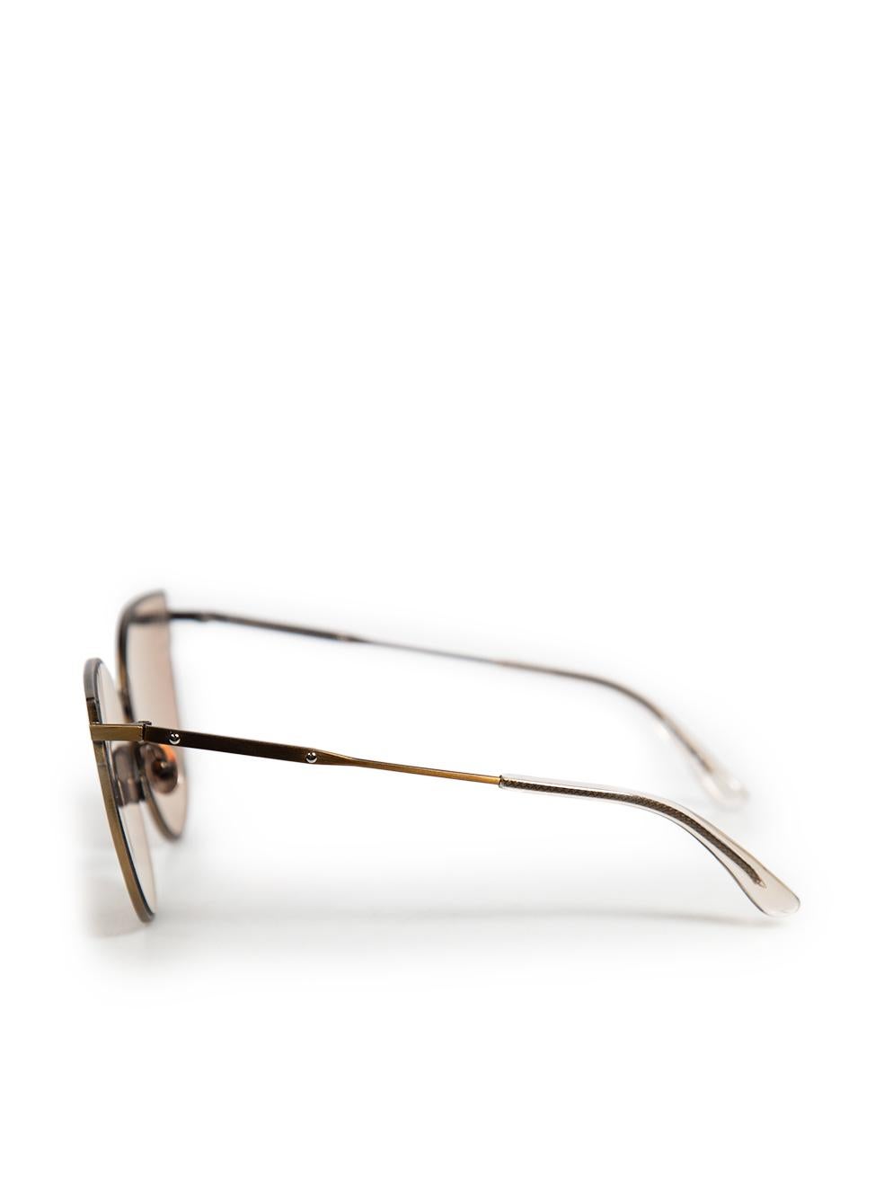 Bottega Veneta Brown Katzenaugen-Sonnenbrille im Zustand „Gut“ in London, GB