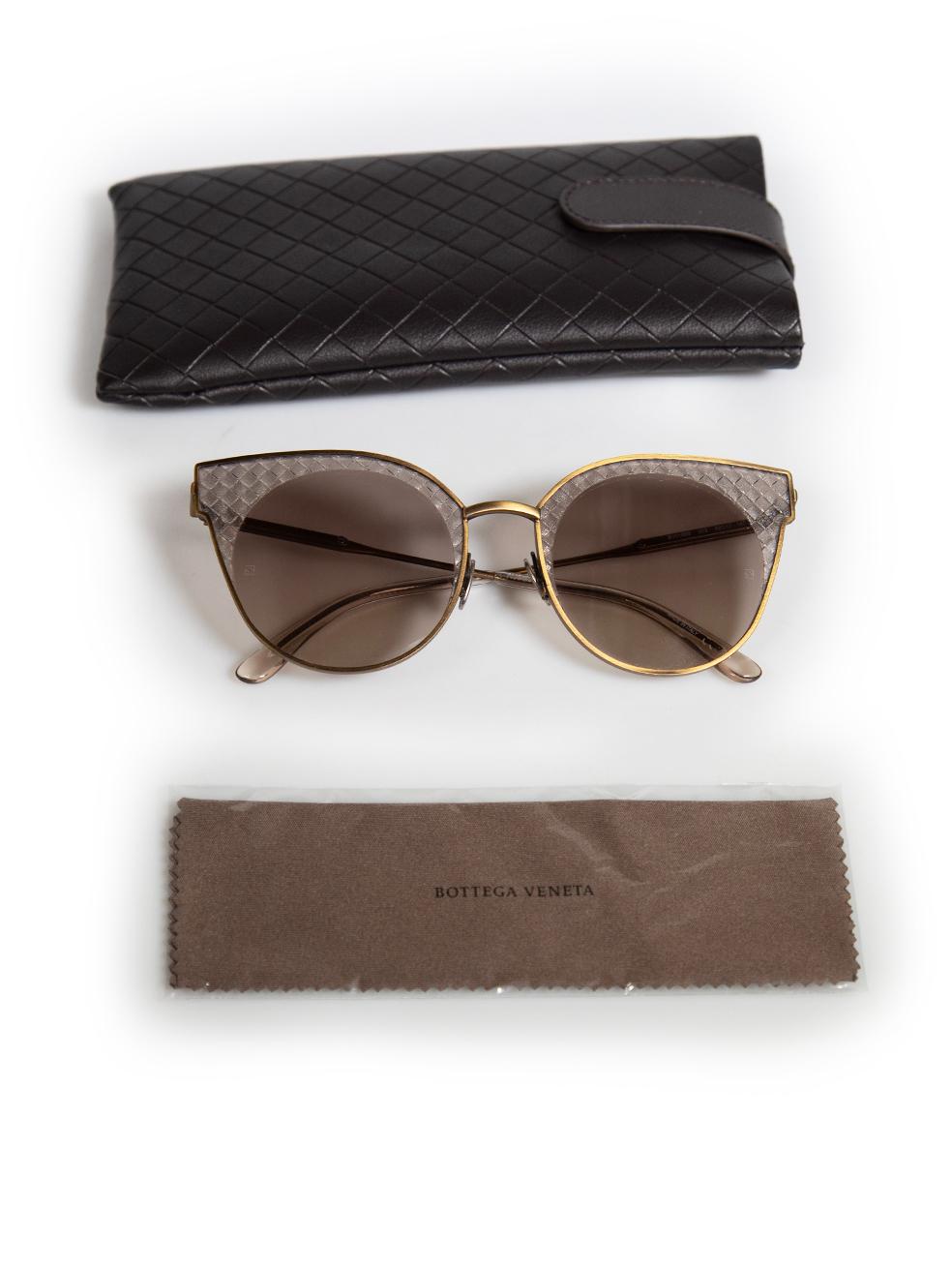 Bottega Veneta Brown Katzenaugen-Sonnenbrille 3