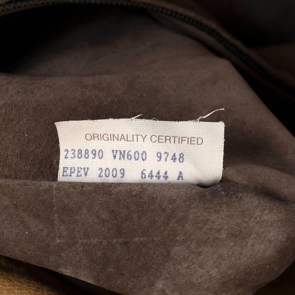 BOTTEGA VENETA brown color block leather 2010 AQUARELLO INtRECCIATO TOTE Bag For Sale 3