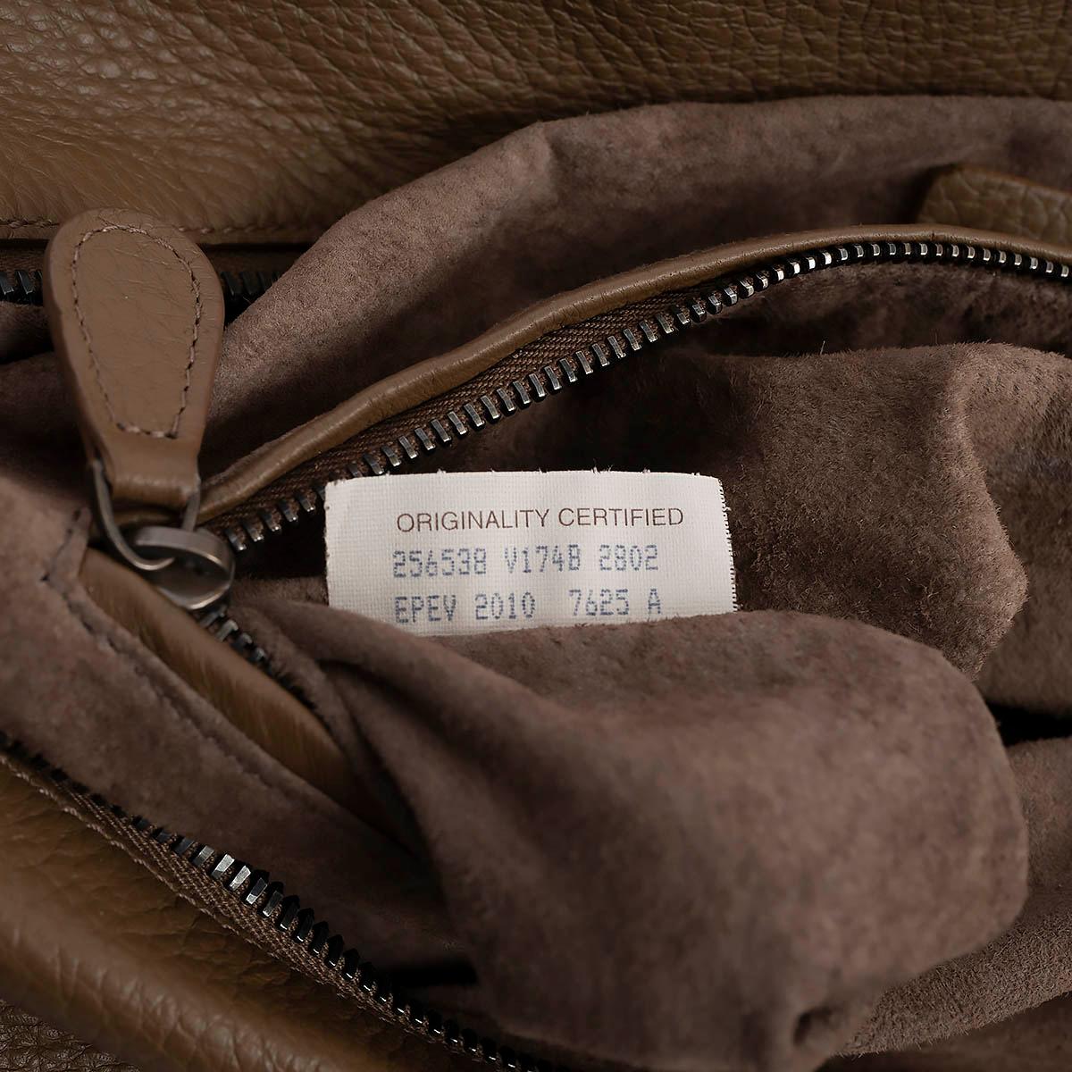 BOTTEGA VENETA brown deer skin leather INTRECCIATO CERVO BRICK Bag For Sale 3