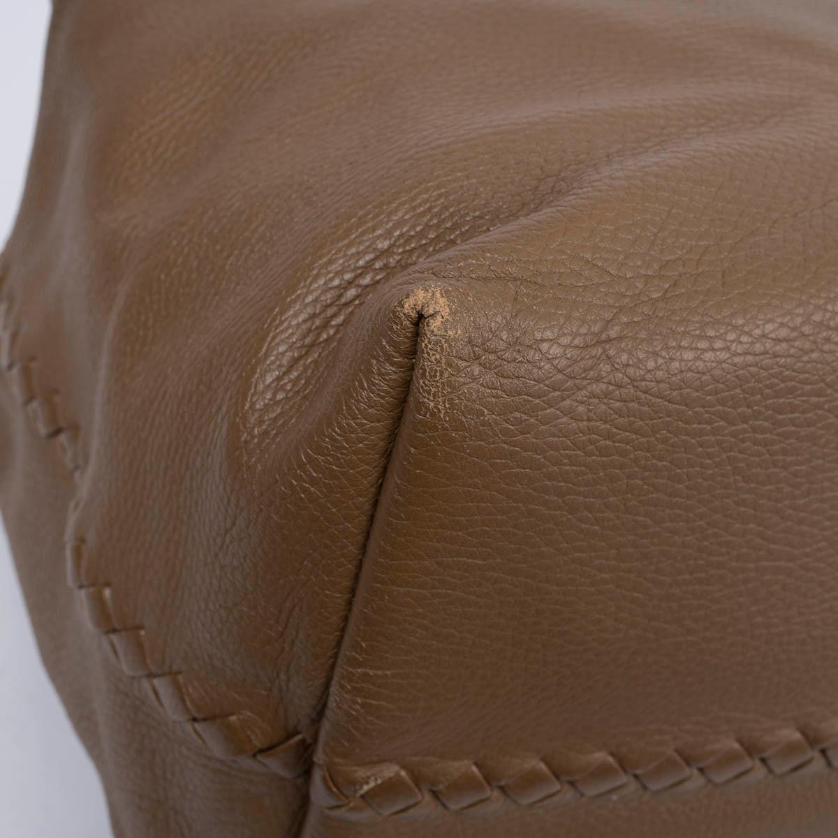 BOTTEGA VENETA brown deer skin leather INTRECCIATO CERVO BRICK Bag For Sale 4