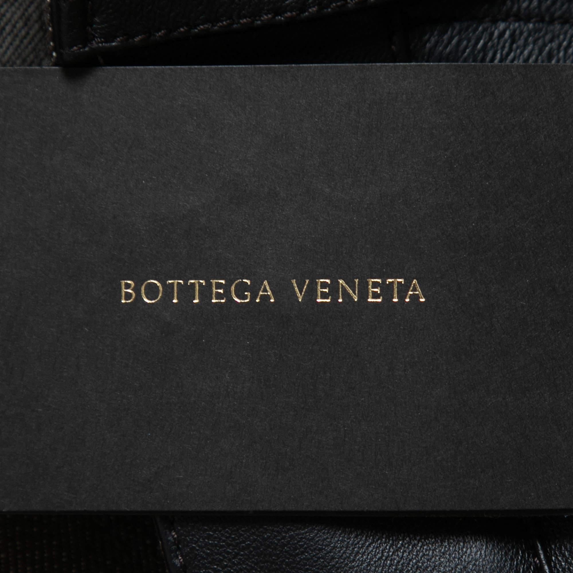 Bottega Veneta Brown Denim Leather Detailed Jeans S Waist 32