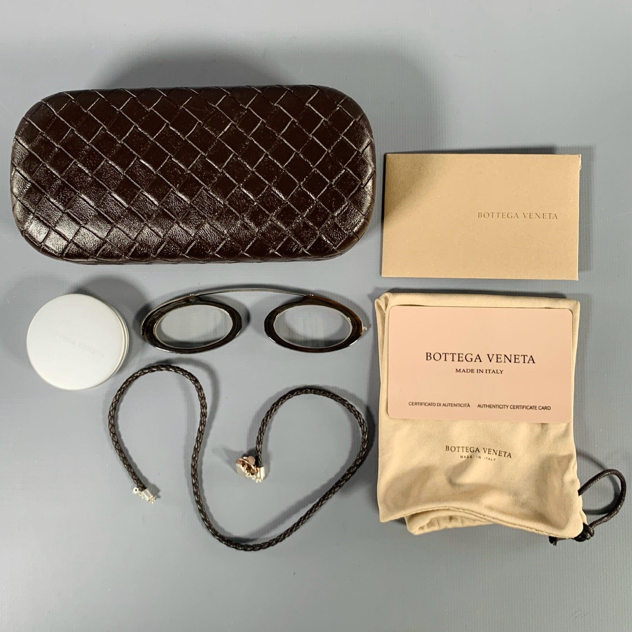 Men's BOTTEGA VENETA Brown Horn Monocle Eyewear