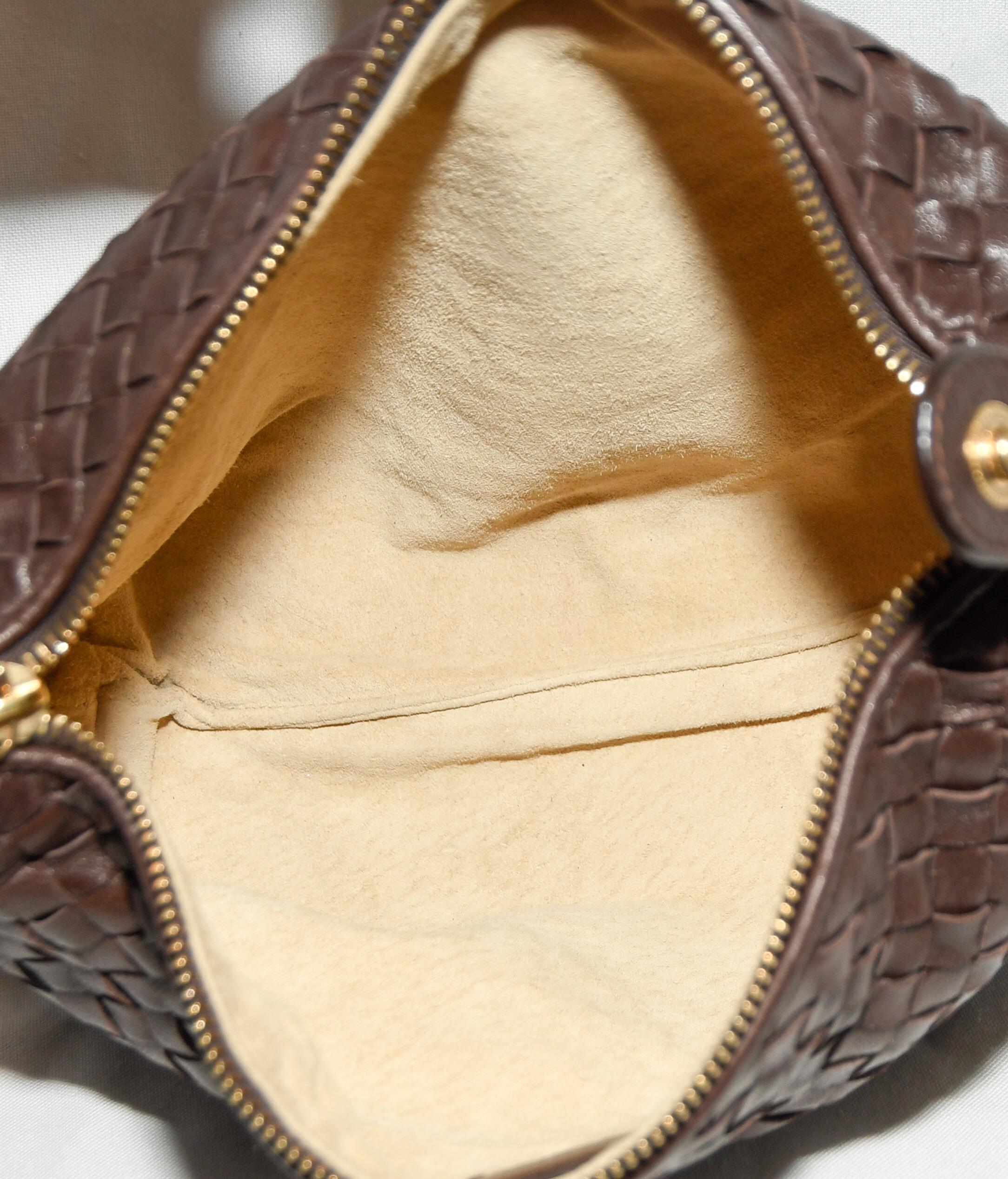 Bottega Veneta Brown Intercciato Woven Leather 2008 Make Up Bag 2