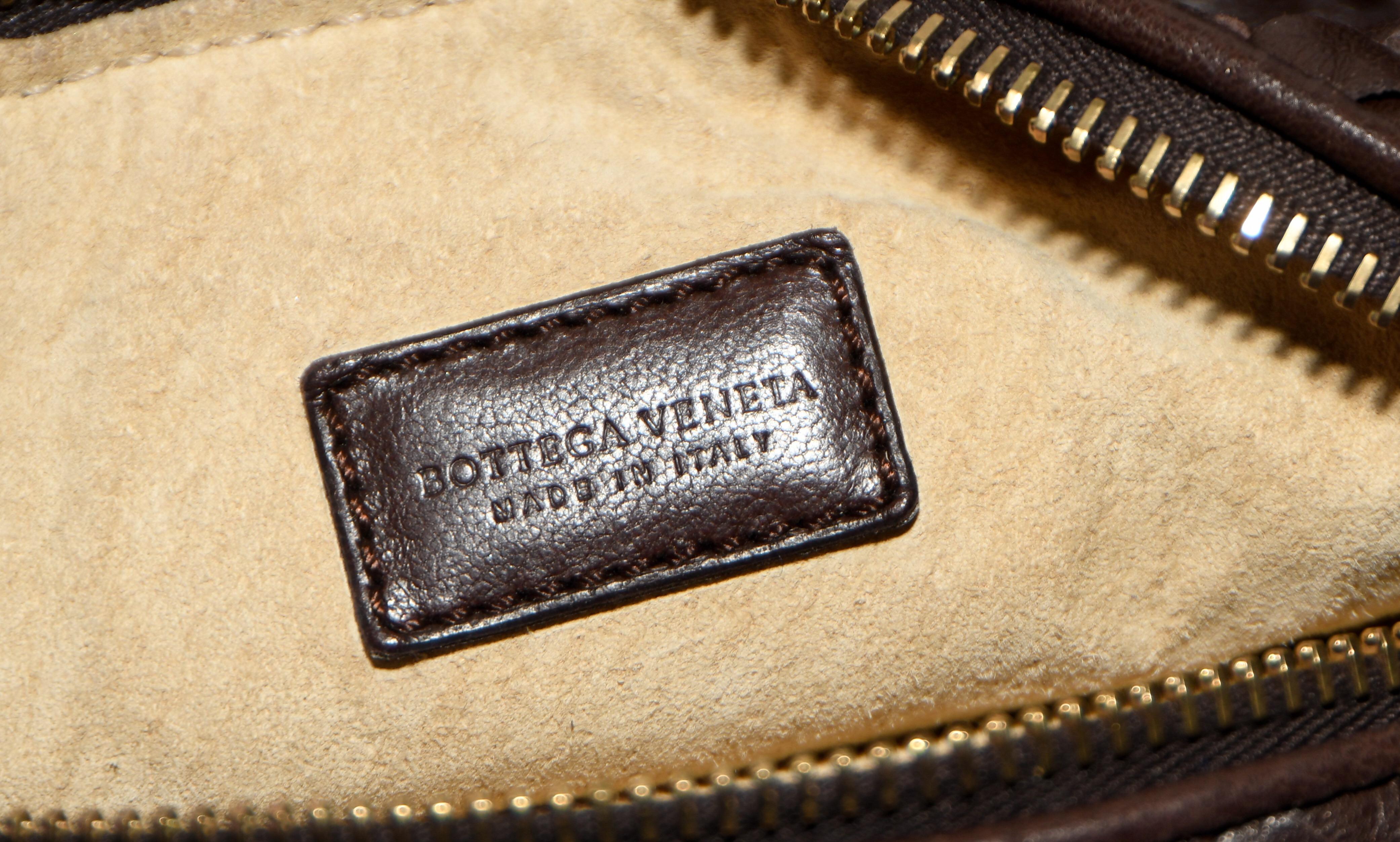 Bottega Veneta Brown Intercciato Woven Leather 2008 Make Up Bag 3