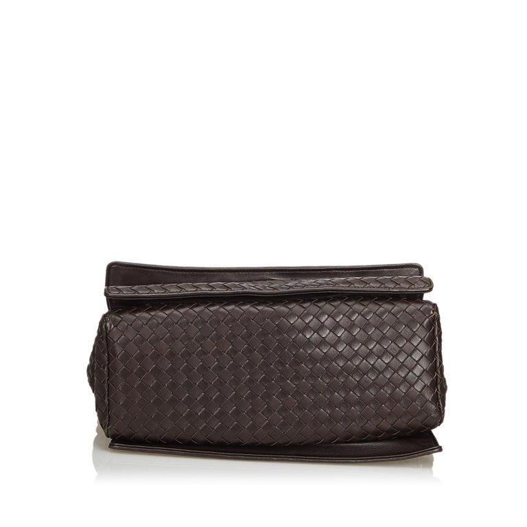 Bottega Veneta Brown Intrecciato Handbag For Sale at 1stDibs