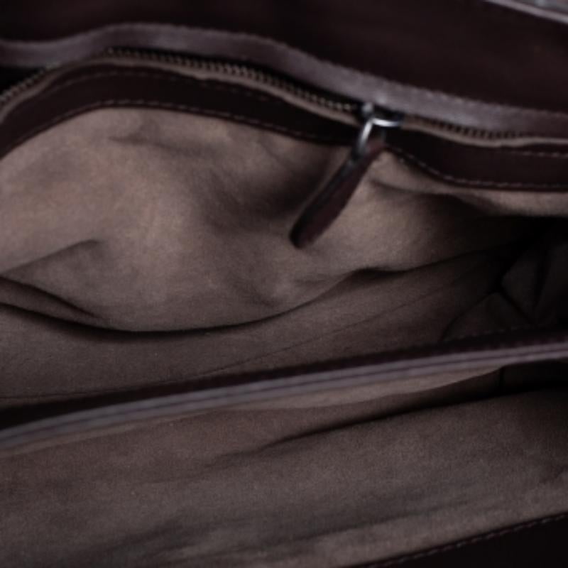 Bottega Veneta Brown Intrecciato Karung and Watersnake Detail Flap Shoulder Bag 4