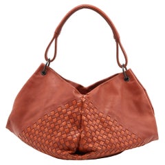 Bottega Veneta Brown Intrecciato Leather Aquilone Fortune Cookie Hobo