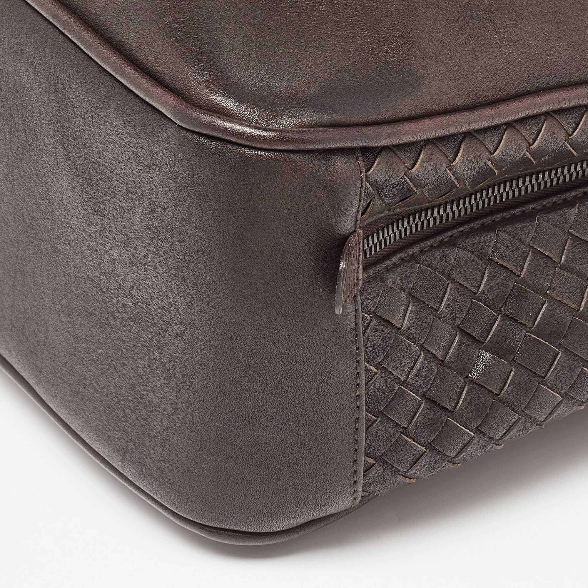 Bottega Veneta Brown Intrecciato Leather Briefcase 4