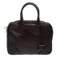 Bottega Veneta Brown Intrecciato Leather Briefcase