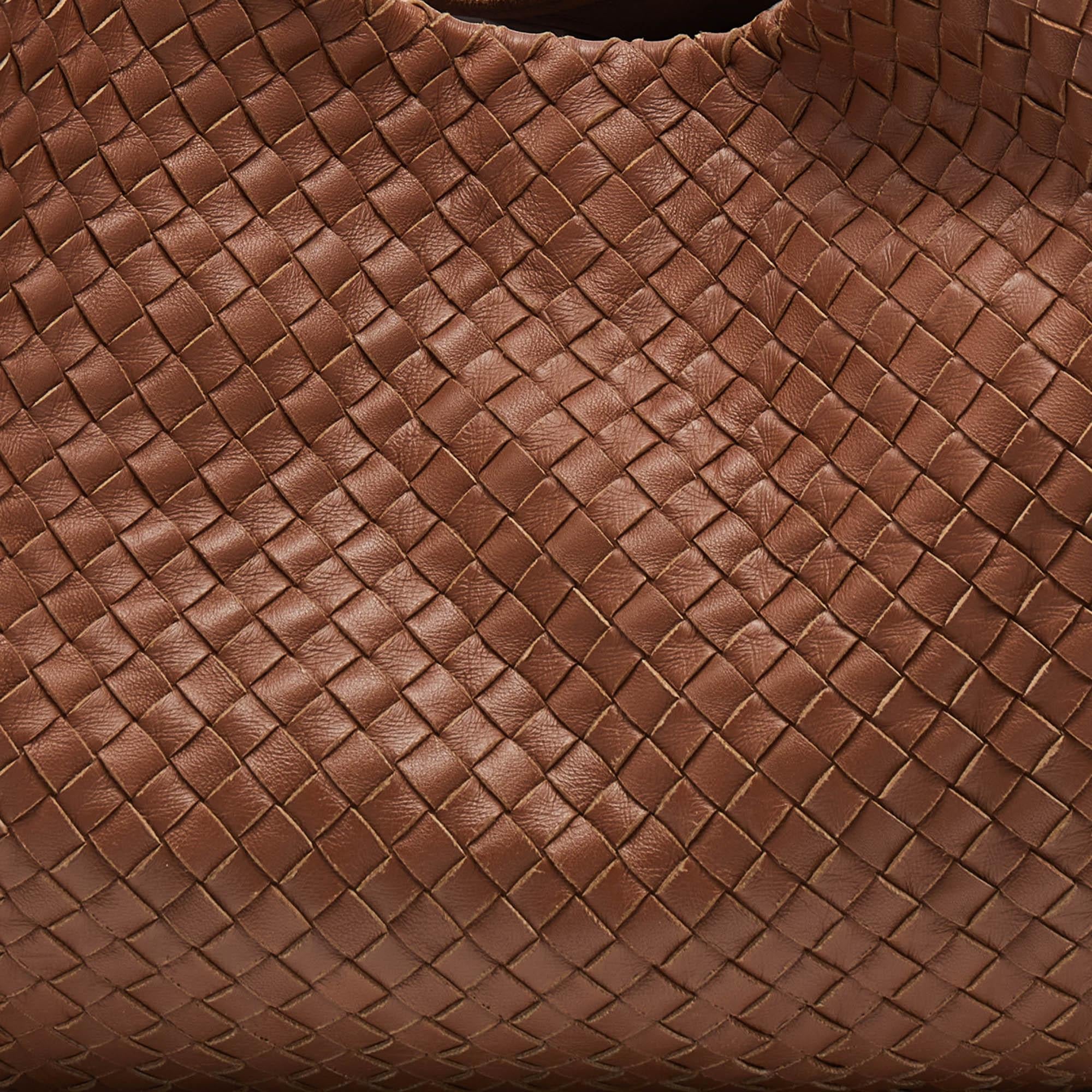 Bottega Veneta Brown Intrecciato Leather Campana Hobo 1