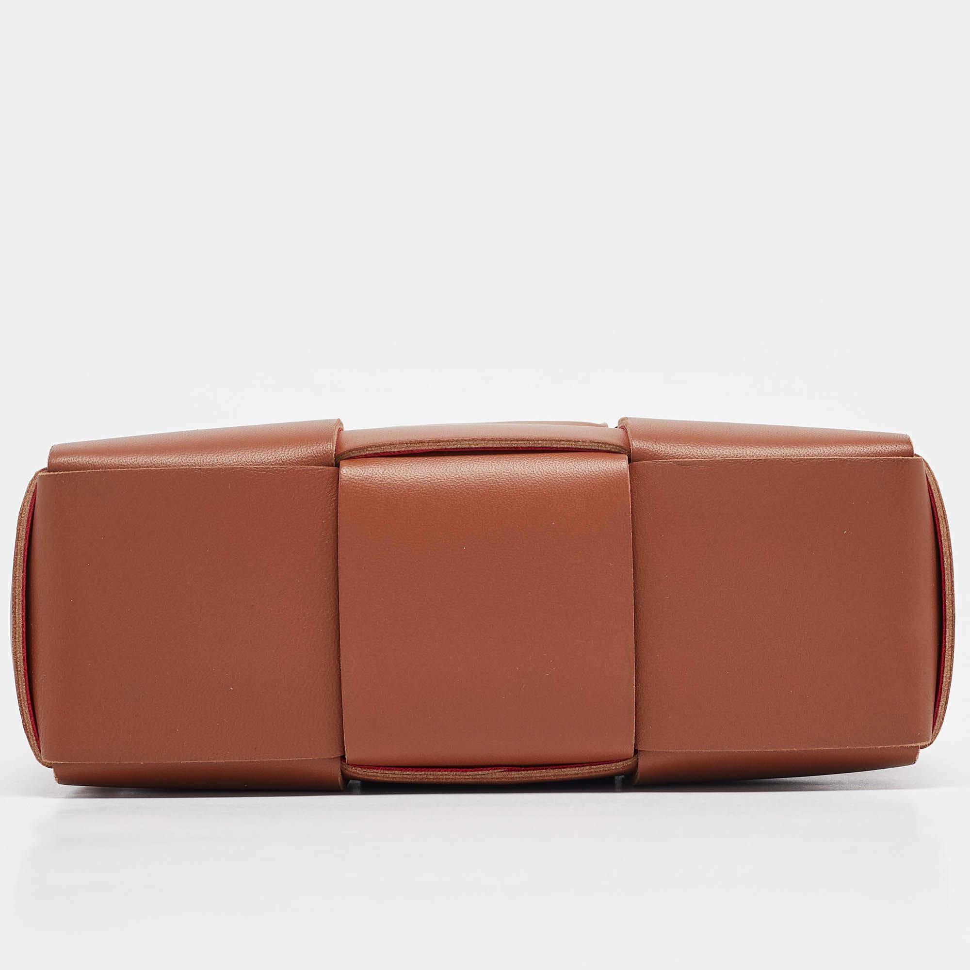 Bottega Veneta Brown Intrecciato Leather Candy Arco Tote 2