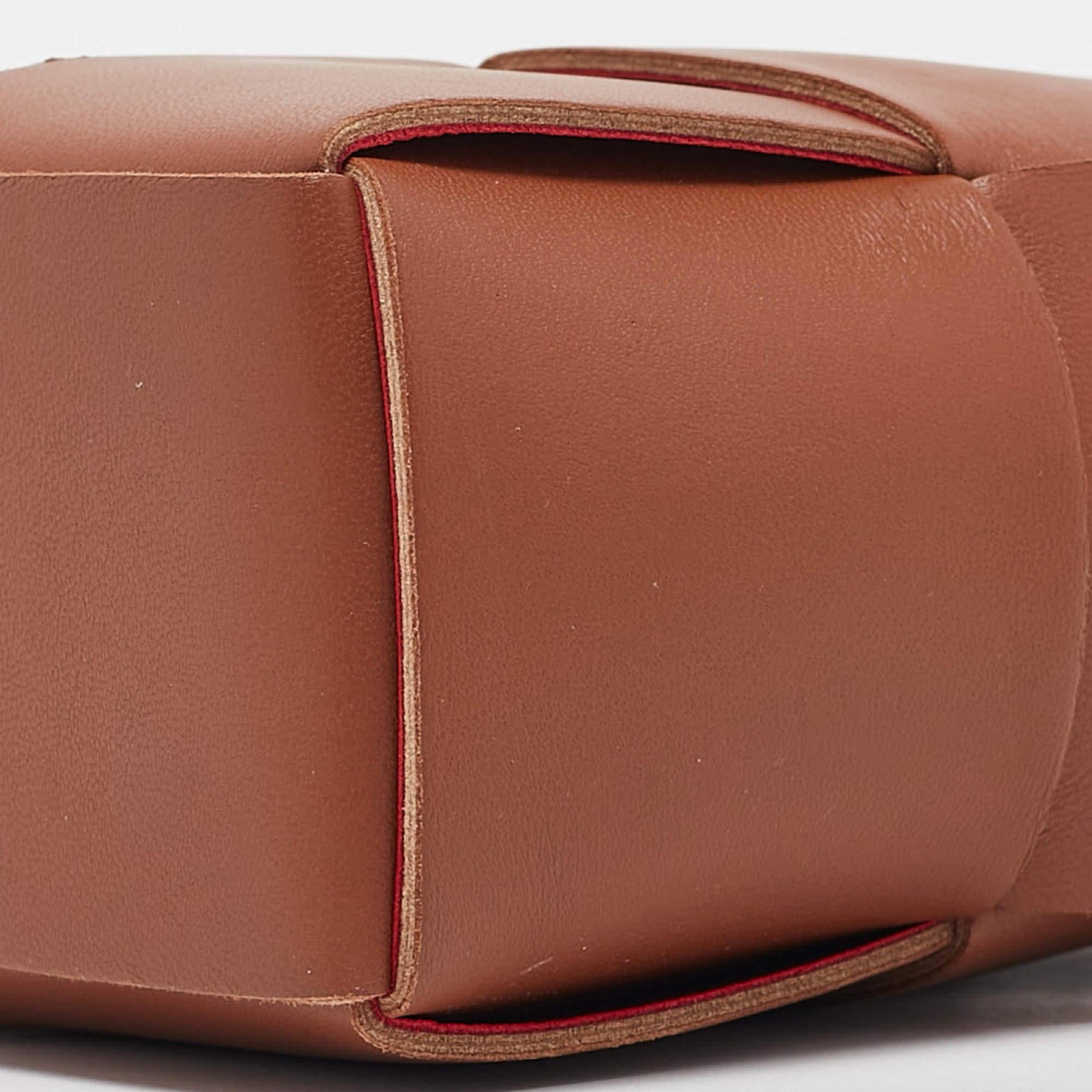 Bottega Veneta Brown Intrecciato Leather Candy Arco Tote 5